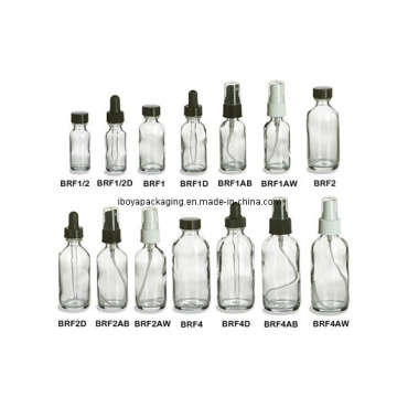 Clear Glass Boston Bottles